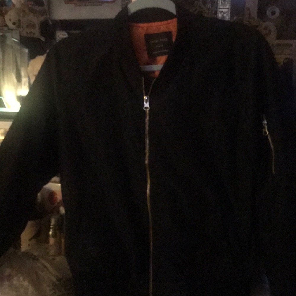 Forever 21 women bomber jacket black